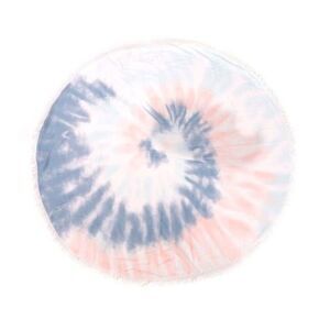 Nwt Justin & Taylor Large Round Tie Dye Fringed Beach Towel